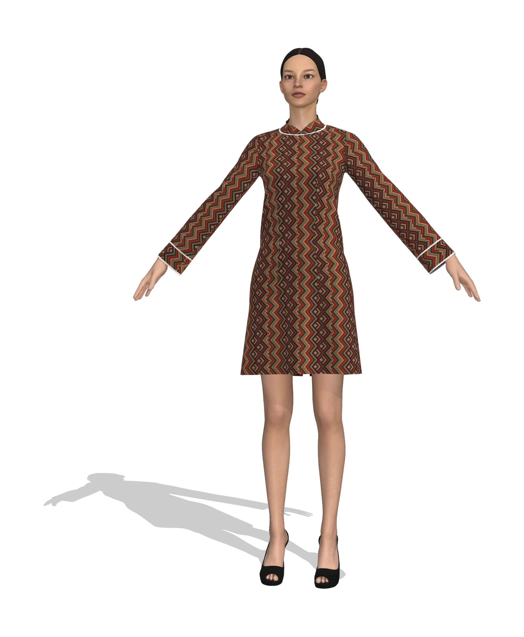 KDscion p60 full sleeve sheath dress